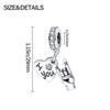 Original Charms Copper Heart Hand Pendant Beads Fit Bracelet Women Jewelry Making Diy Gift