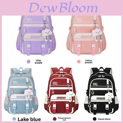 Girls School Backpack With Breathable Waterproof Polyester For Middle School Students