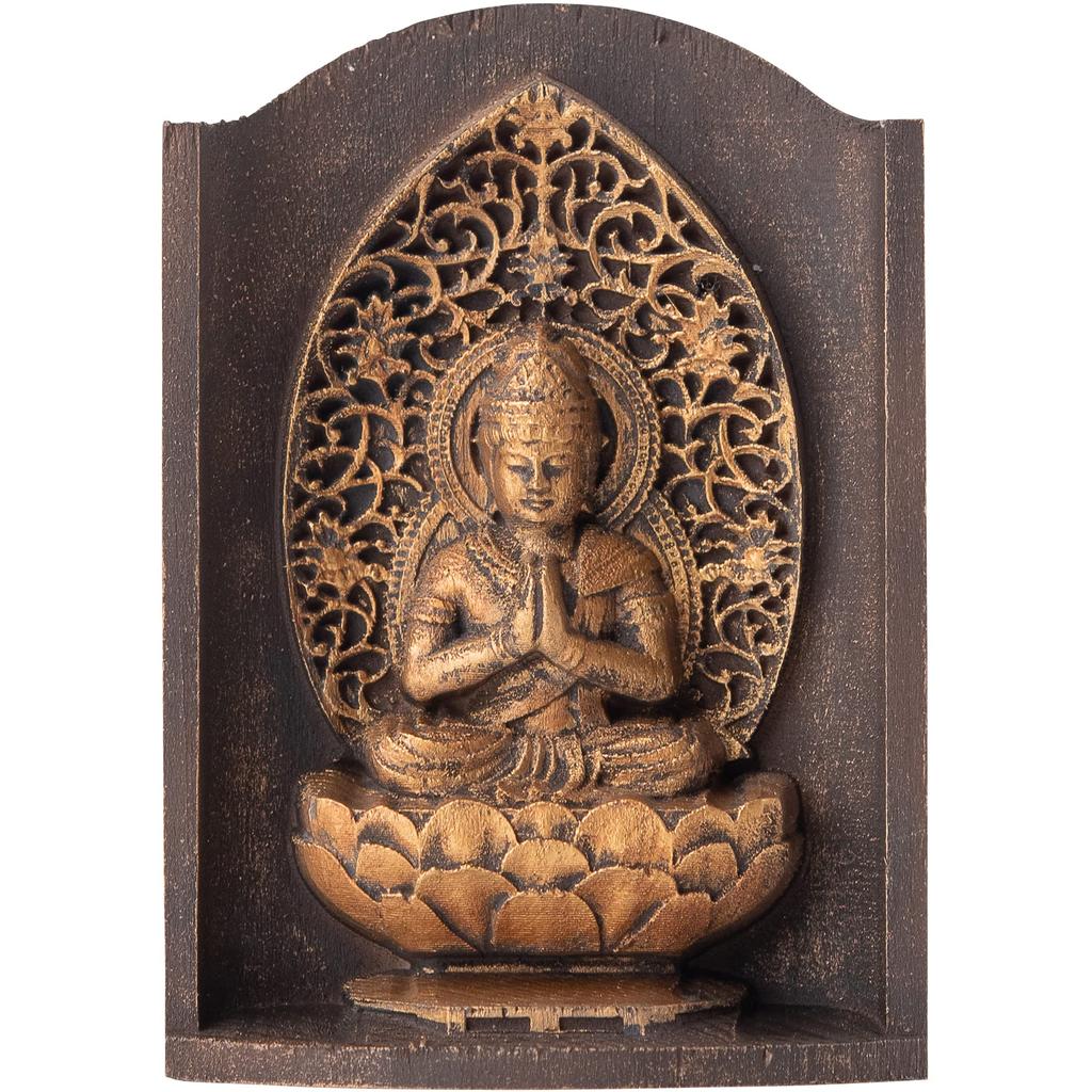 Zeku a Buddhist statue in a shrine an antique gold Prayer at Kongo Mount Koya Amulet and Guardian of the Zodiac for those born in the Year of the