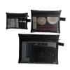 Makeup Bag Women Small Large Mesh Transparent Cosmetic Bag Organizer for Cosmetics Black Storage Pencil Cases Pouch
