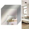 3D Cross Square Acrylic Mirror Wall Sticker for Home Decor