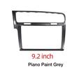 LHD MIB Radio Frame For VW Golf 7 MK7 Golf 7.5 MK7.5 Piano Black Radio Plates Decorative Frame 8/9.2 inch Screen Bezel