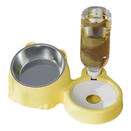 Stainless Steel Cat Bowl Large Capacity Pet Feeding Bowl Automatic Water Storage Bowl Home Pet Shop Supplies