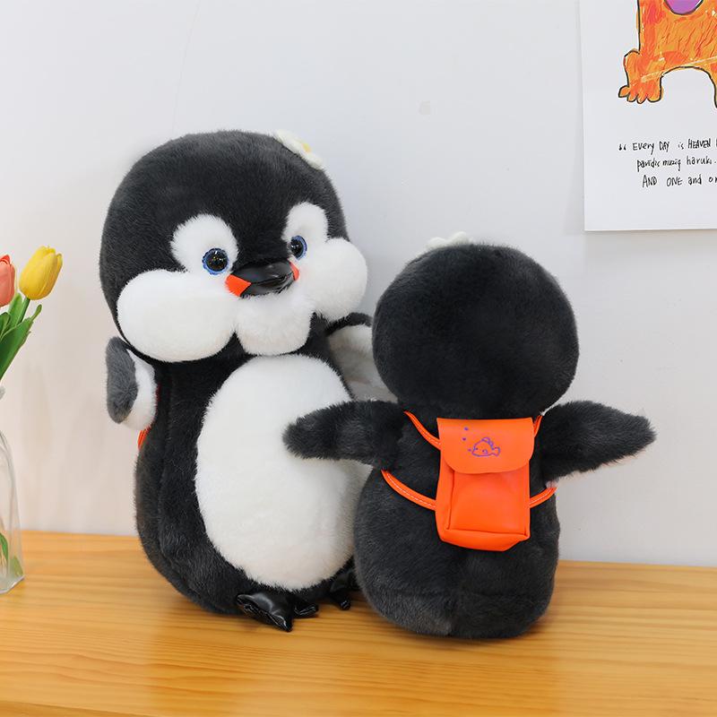 Funny Backpack Penguin Plush Toys Children's Dolls Aquarium Souvenirs Truant Dolls Home Decorations