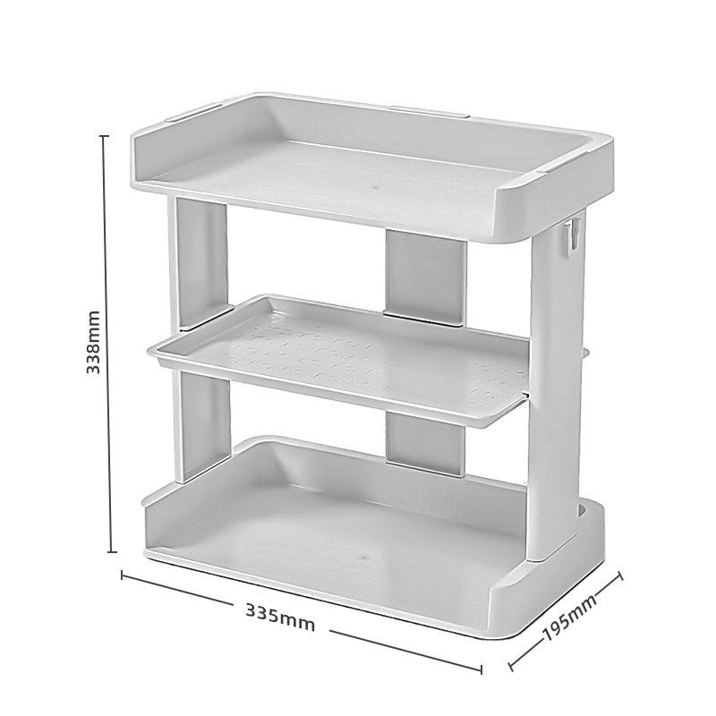 

Desktop Three-layer Storage Shelf Stationery Organizer Rack Ins Cosmetics Storage Box Office Multi-layer Sundries Storage Boxes белый