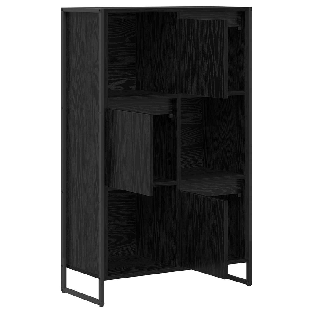 Bookshelf Black Oak Effect 68 x 30 x 108.5 cm