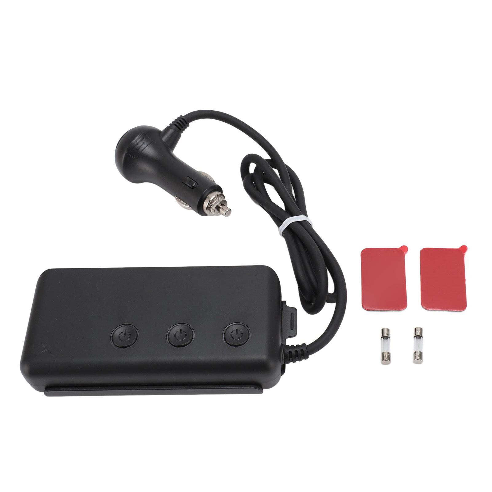 

Cigarette Lighter Adapter 3 Socket 3 USB QC3.0 Multifunction Car Cigarette Lighter Splitter Power Adapter Outlet DC