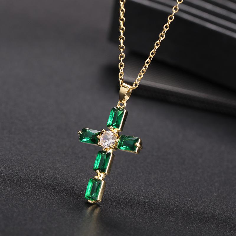 Cross Necklace Niche Accessories Women's High-end Retro Punk Cross Necklace