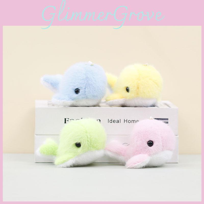 Adorable Plush Dolphin Keychain Soft Toy Cute Ocean Animal Accessory For Bags
