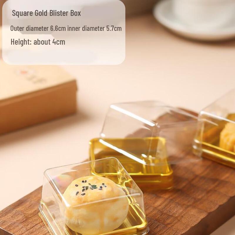 De Ou Xing Guang Square Mooncake Boxes, 100-Pack