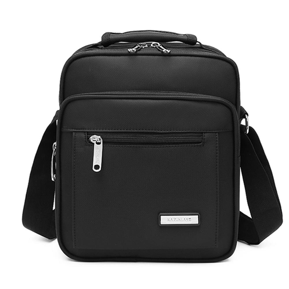 Men's Large Capacity Water-Resistant Oxford Shoulder and Crossbody Bag