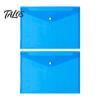 Clear File Organizer 2PCS A4 Size Document Folders with Snap Closure, Waterproof Thickened PVC Storage Pouch Organizer, Lightweight Bag for Office And