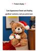 Christmas Teddy Bear with Scarf & Hat - Plush Toy for Valentine's & Birthday Gifts
