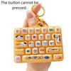 26 Key Decompression Button Toy Cute Design Keyboard Keychain Mini Keyboard Pendant  Children Use