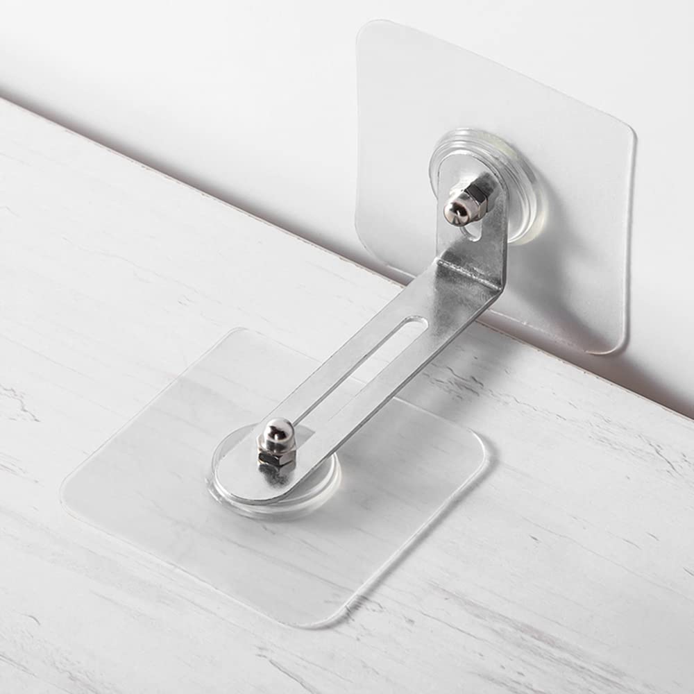 Set of 6 Furniture Device No Drilling Installs with Adhesive Discreet and Earthquake Prevents Furniture from Suitable for and Disaster Preparedness