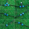 1/4" Hose Water Tube Connector Tee End Plug Blue Joint 6mm Nozzle Coupling Garden Micro-Irrigation Adapter Watering Pipe Fitting