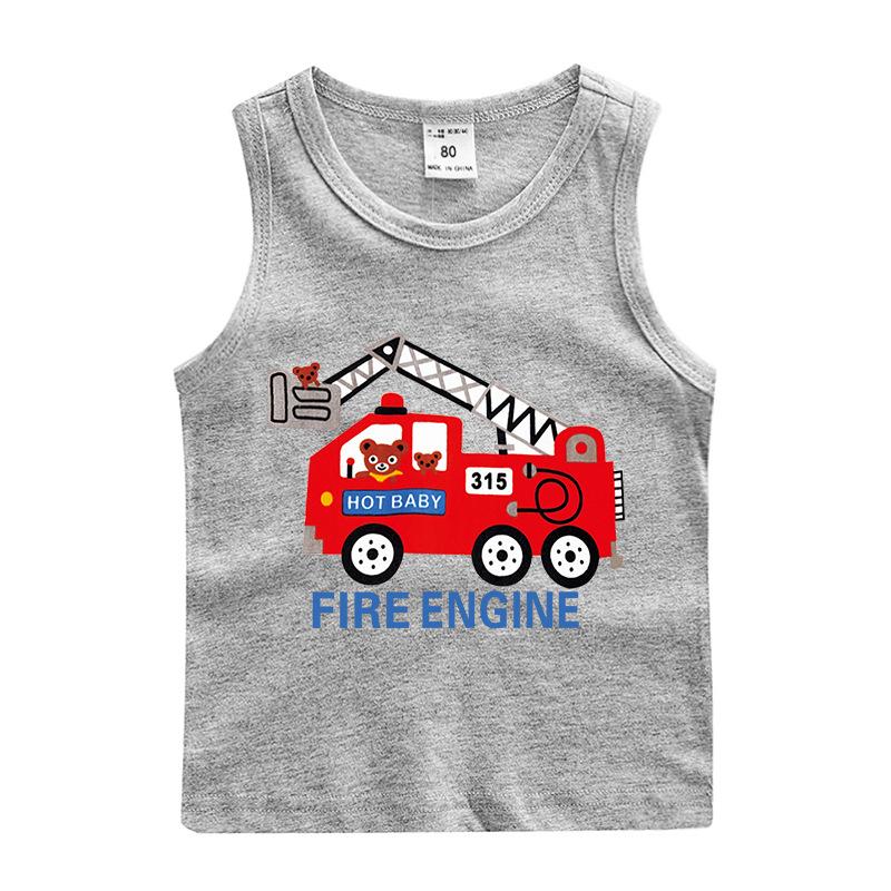 Boys' 100% Cotton Sleeveless Camisole - Trendy Summer T-Shirt Layer & Casual Vest