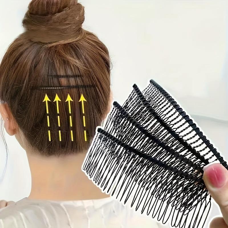 Minimalist Alloy Hairpin - Solid Color, Wavy Design, Ideal for Tidying Messy Hair, Non-Slip Rectangular Clip, Suitable for Teenagers and Adults