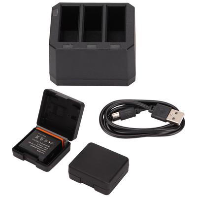 Replacement 2 Battery and LED 3 Channel USB Charger DC 5V 2‑4A Camera Accessories for DJI Osmo