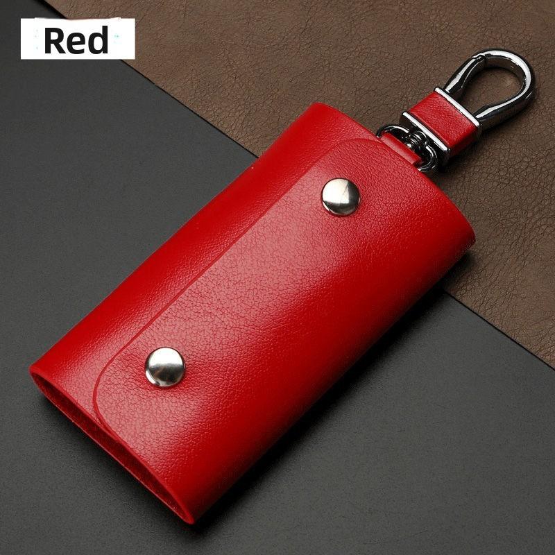 Leather Key Wallet With Chain For Men And Women Daily Use