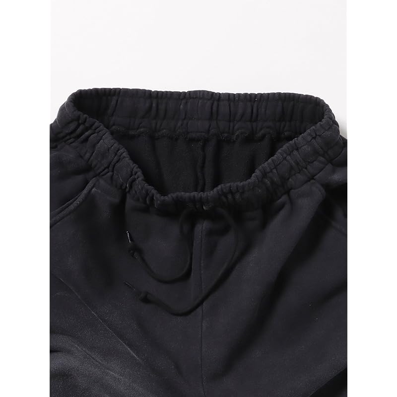 [Beams Heart] Pants GMS Wide Straight Cotton Urake Men's BLACK L