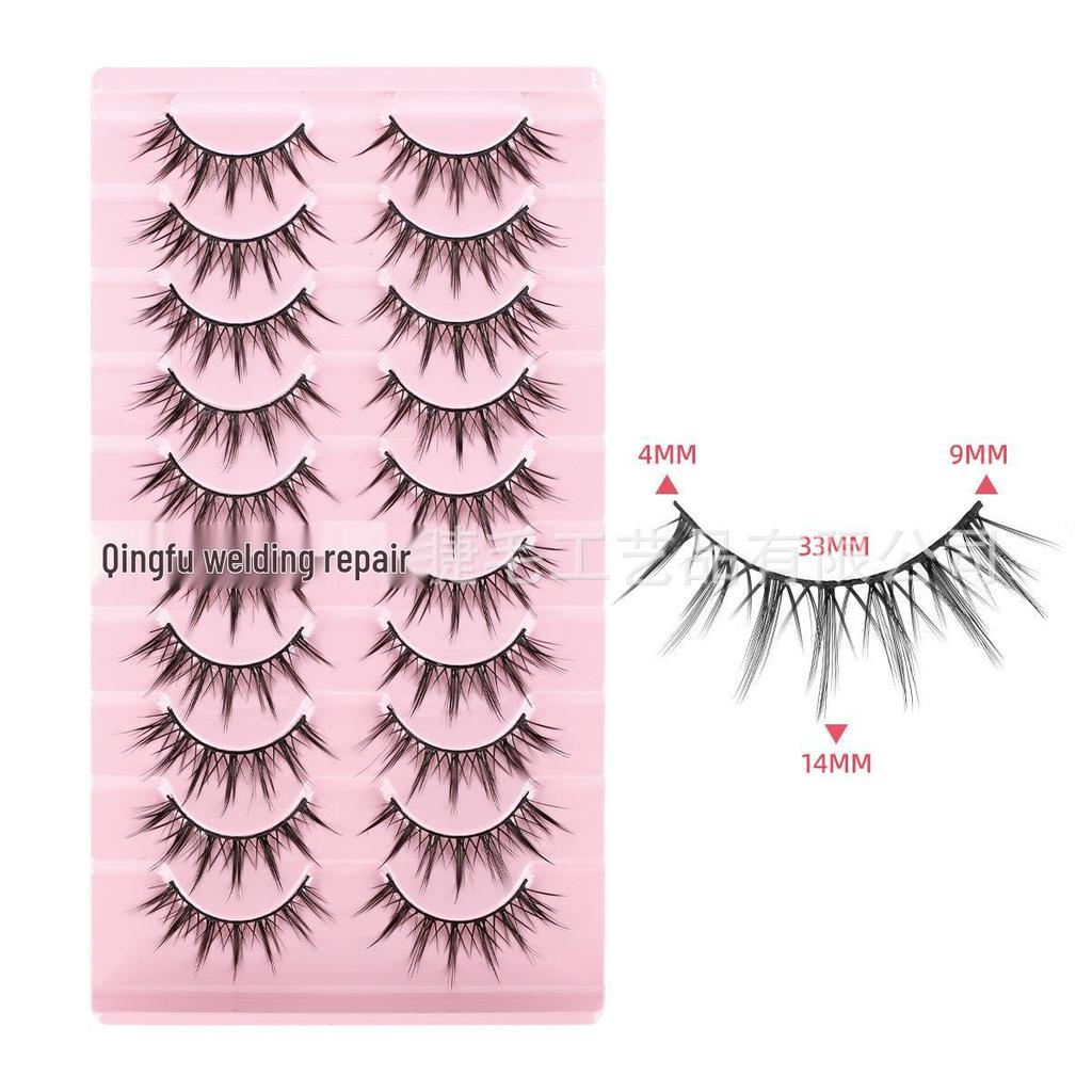 Thick Slanted Black Fox Eye False Eyelashes