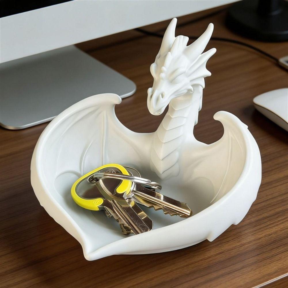 Creative Jewelry Storage Tray Dragon Shape Bracelets Organizer Desktop Ornaments