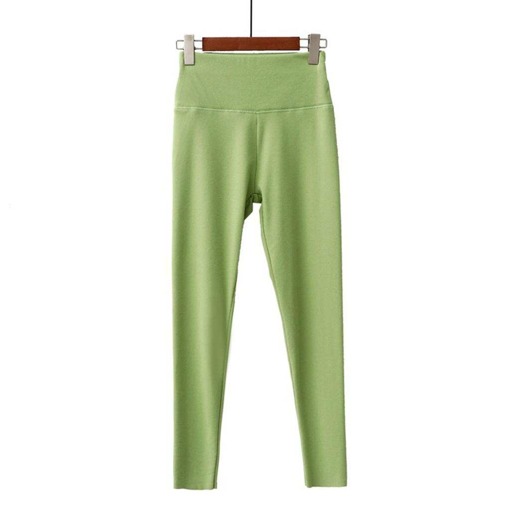 Dámské podzimní a zimní německé Velvet Slim Fit Teplé legíny s vysokým pasem