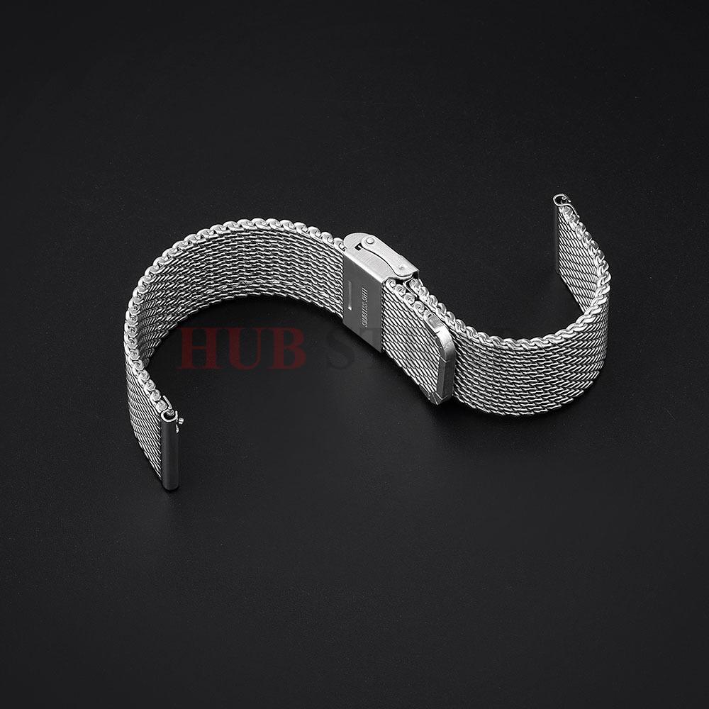 Schnellwechsel Milanese 1.0 Mesh Armband Universelles Armband 3 mm Dicke für Seiko 18 mm 20 mm 22 mm 24 mm Edelstahl-Uhrenarmband