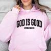 Retro Christian Sweatshirt,God Is Good All The Time Hoodies,Christian Christmas Sportwear,Faith Fleeece Sweatshirt For Women Top
