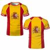 Maglia Grafica Bandiera Spagnola Moda Stampa Geometrica Asciugatura Rapida T-shirt Calcio Uomo Donna Sport Allenamento Casual Traspirante Top