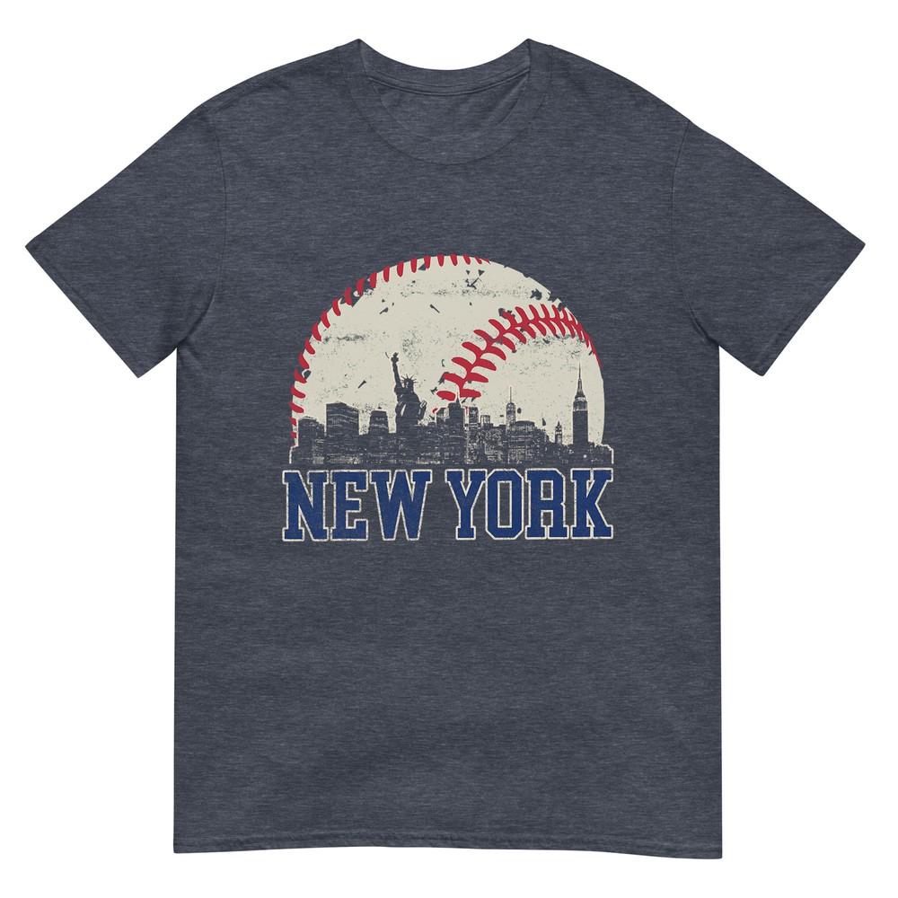 New York Retro Baseball Lover Met At Game Day TShirt
