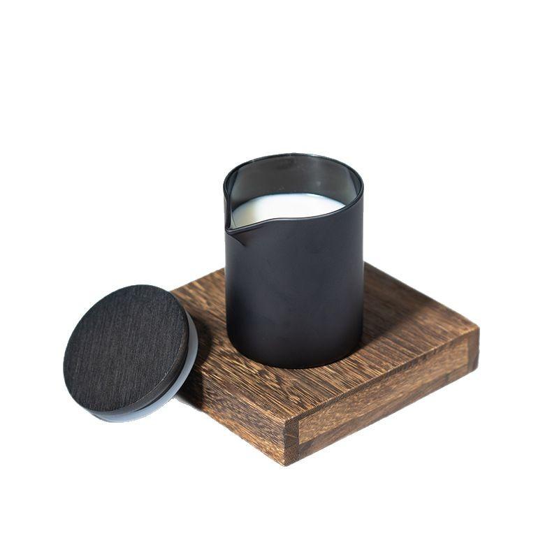 

Black and White Ceramic Cup with Mouth Low Temperature Soy Wax Scented Candle 38 Degrees Low Temperature Soy Wax 7*7*9CM