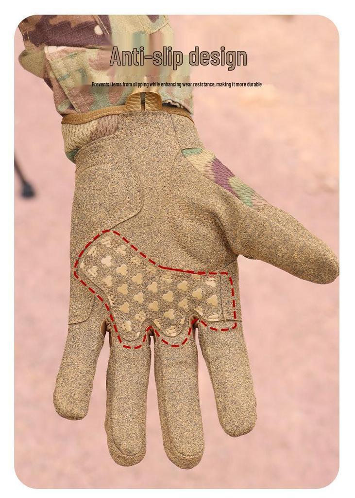 Cross-Border Tactical Motorcycle Gloves: Wear-Resistant, Non-Slip, Sun Protection, Touchscreen Compatible for Men & Women.