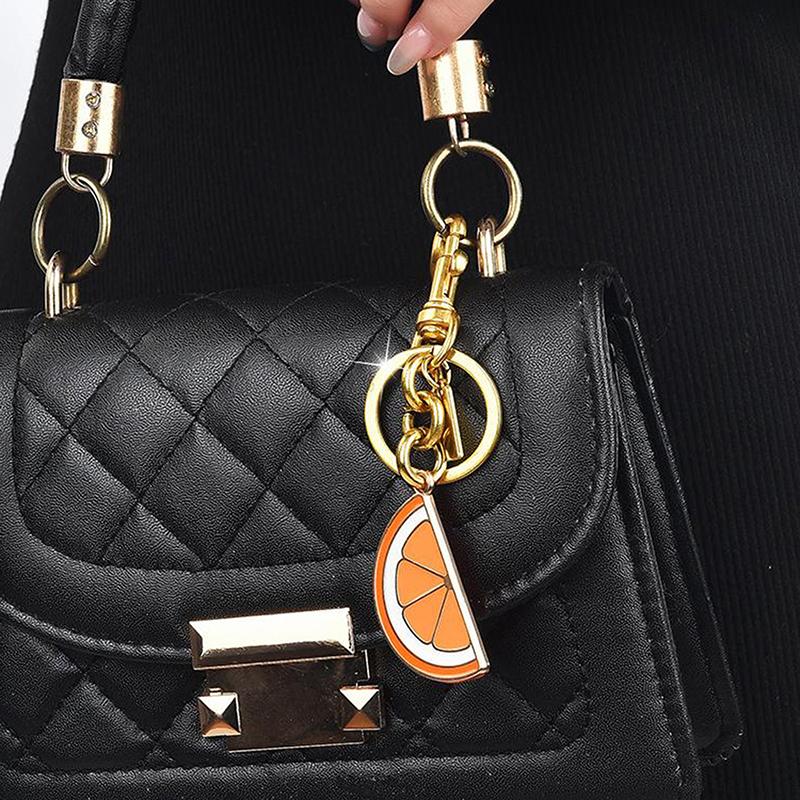 Niedlicher Schlüsselanhänger für Frauen für Tasche, Schlüsselanhänger für Taschenanhänger, Frucht-Schlüsselanhänger für Damenhandtaschen oder Geldbörsen
