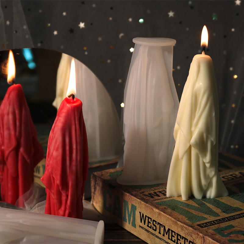 Wizard Scented Candle Molds for Candle Making Supplies DIY Plaster Gypsum Silicone Epoxy Resin Mold Decoration