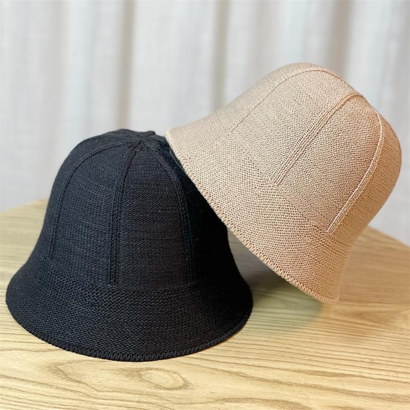 Summer Silk Ice Bucket Fisherman Hat Female Sunscreen Hat Head Circumference