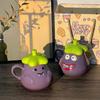 Ugly cute big mouth eggplant mug creative funny ceramic cup bizarre water cup birthday gift souvenir
