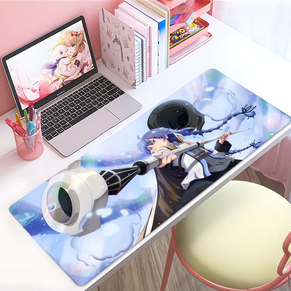 Fun Fantasy Anime Jjobless Reincarnation Mouse Pad Large Thick Desk Pad Stitched Edges Gaming Mouse Mat For Pc