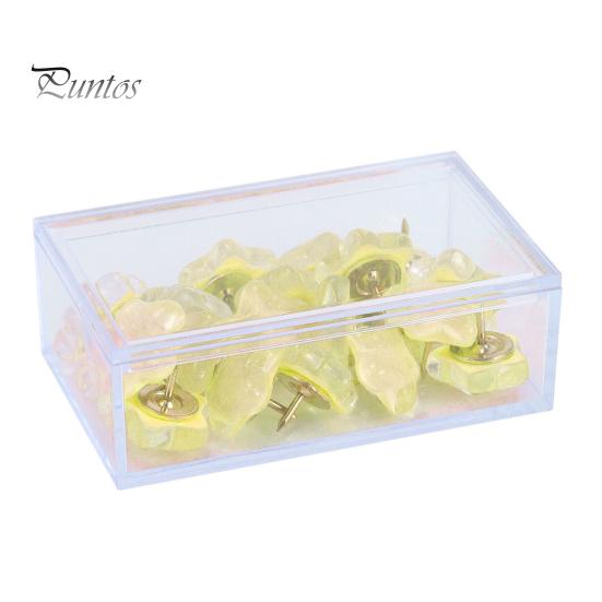 

20 шт. Звездные блестящие кнопки-кнопки с коробкой для хранения, блестящие кнопки для доски объявлений, пробковой доски, фотостены для офиса или дома жёлтый