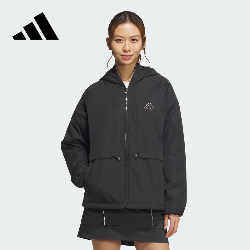 Adidas Women s Hooded CW WV JKT Casual Sports Jacket JZ1587 XL