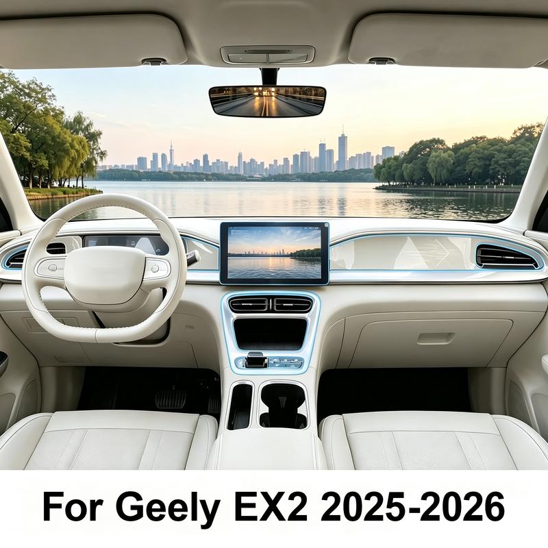 Interior Transparent TPU Protective Film For Geely EX2 2025-2026 Center Screen Console PPF GPS Navigation Protective Film