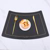 European-style household leather placemat Hotel restaurant Western food mat Oil-proof, water-proof and heat-insulating creative plate Dining table mat