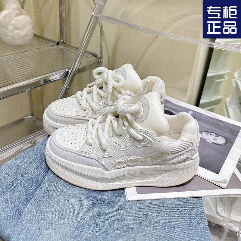 2025 new platform-soled campus sports and leisure bread shoes women's autumn skateboard shoes trendy cool sports shoes versatile