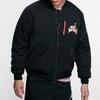Jordan Wings MA-1 Estampado de Logotipo Cálida Chaqueta Bomber Casual Holgada con Cremallera para Hombre Chaquetas Negro AV2599-010