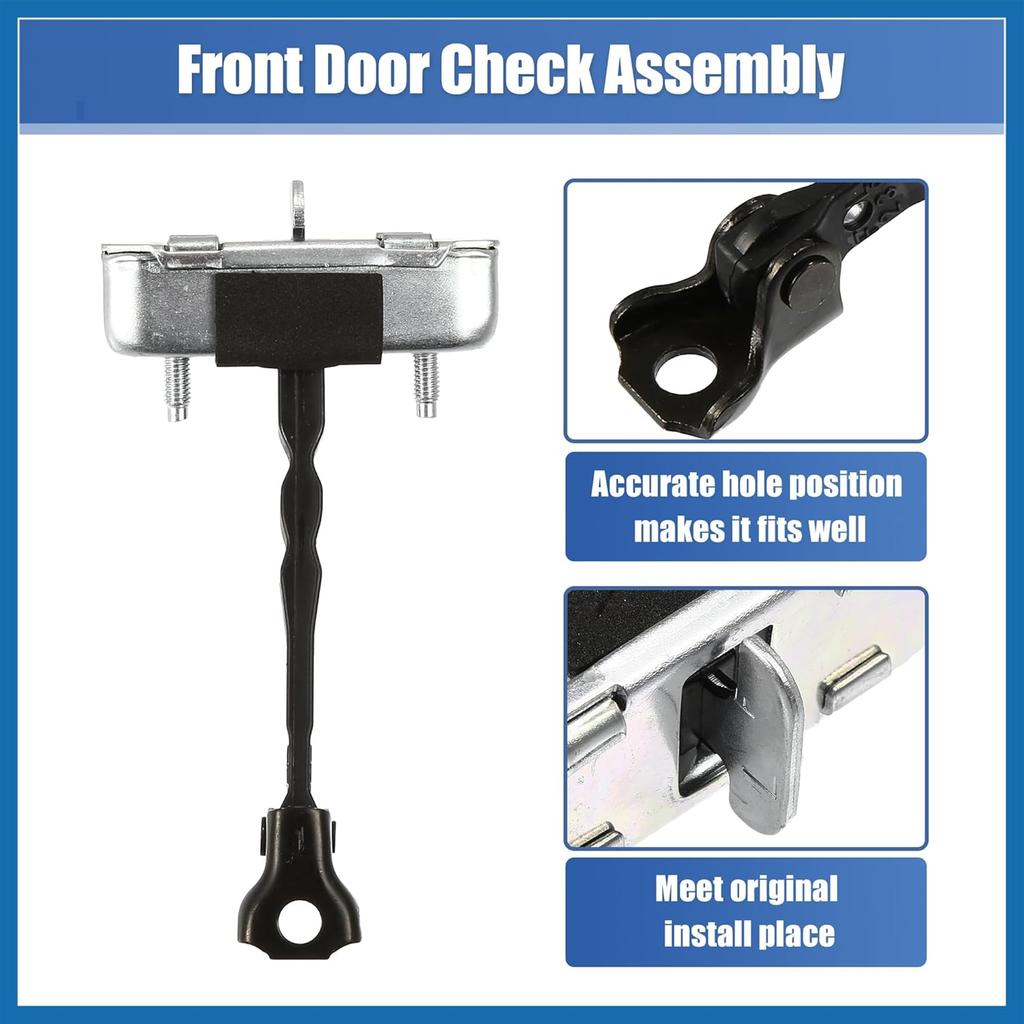 Front Door Check Stop Strap Door Check Assembly 68610-02160 for Toyota Corolla 1.8L 2.4L 09-13 LH RH Driver Passenger Side Door Check Strap Stopper