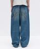 MAISON MINED Back-Point Denim Pants Mid Blue