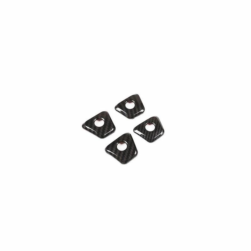 ABS Carbon Fiber Inner Door Lock Down Bolt Ring Trim For BMW 5 Series 2018-2023