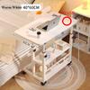 Table Portable For Bedroom Adjustable Overbed Table With Wheels Mobile Bedside Rolling Table Small Standing Laptop Desk Office