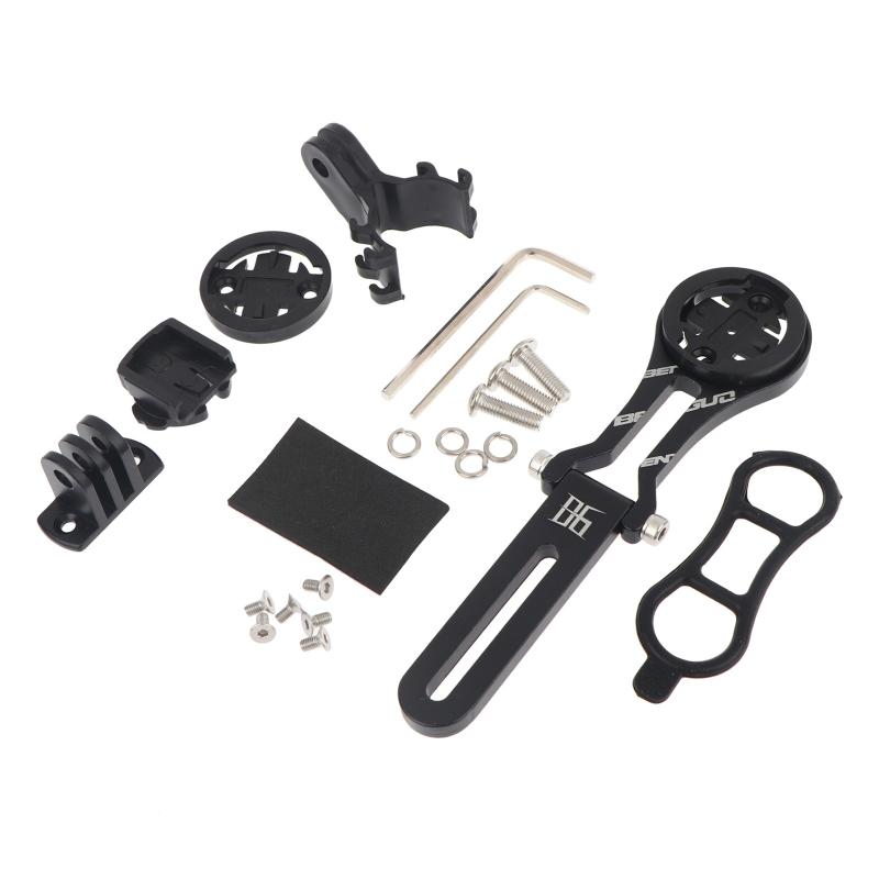 Aluminum Alloy Bike Computer Mount Adjustable Angle Integrated Handlebar Bracket For Road Mountain Bike Riding